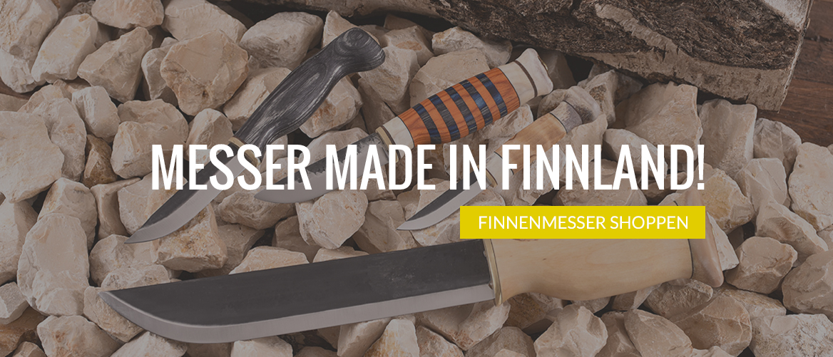 Sami Messer Wood-Jewel Jagdmesser mit schwarzem Griff Finnenmesser 